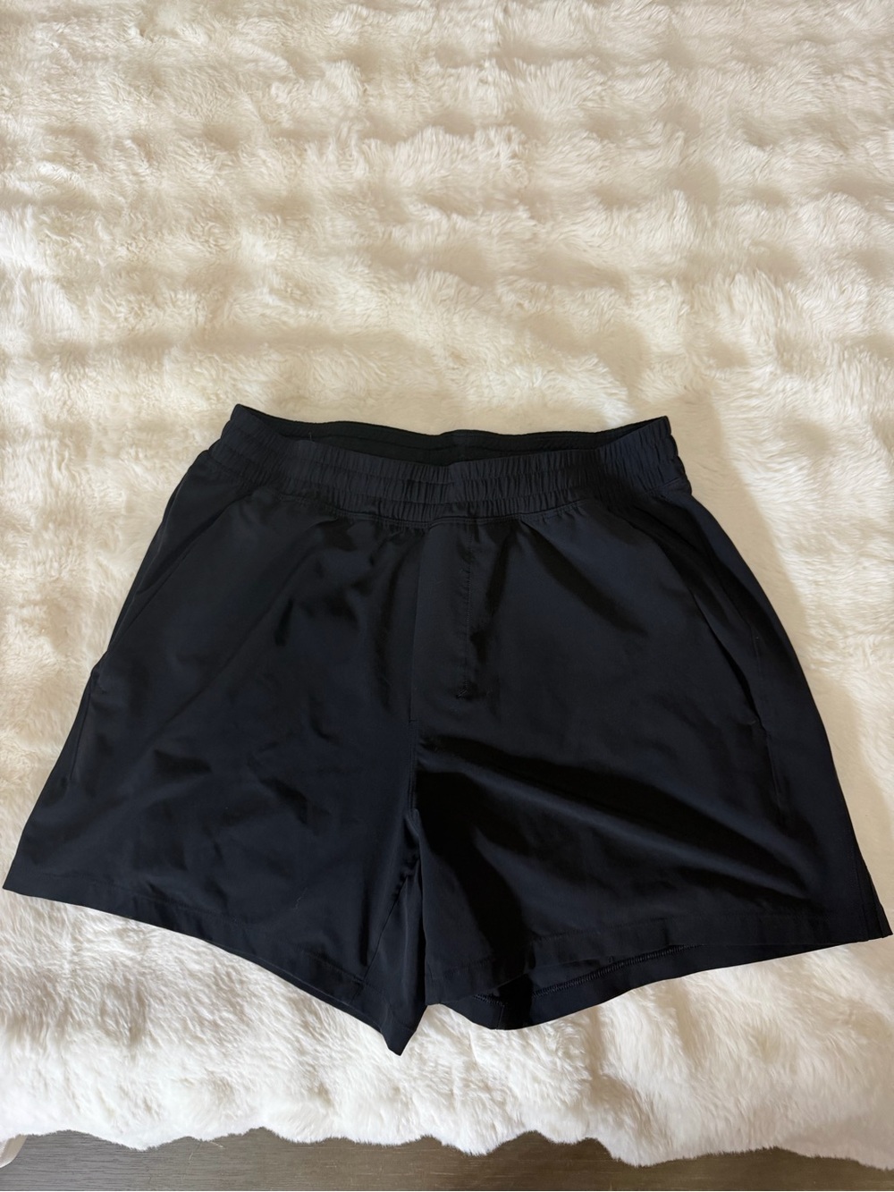 Lululemon Shorts Mens Medium Pace Breaker 5” Black Gym Running Linerless